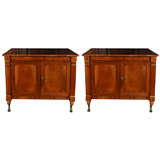 Pair of Italian Empire commodes