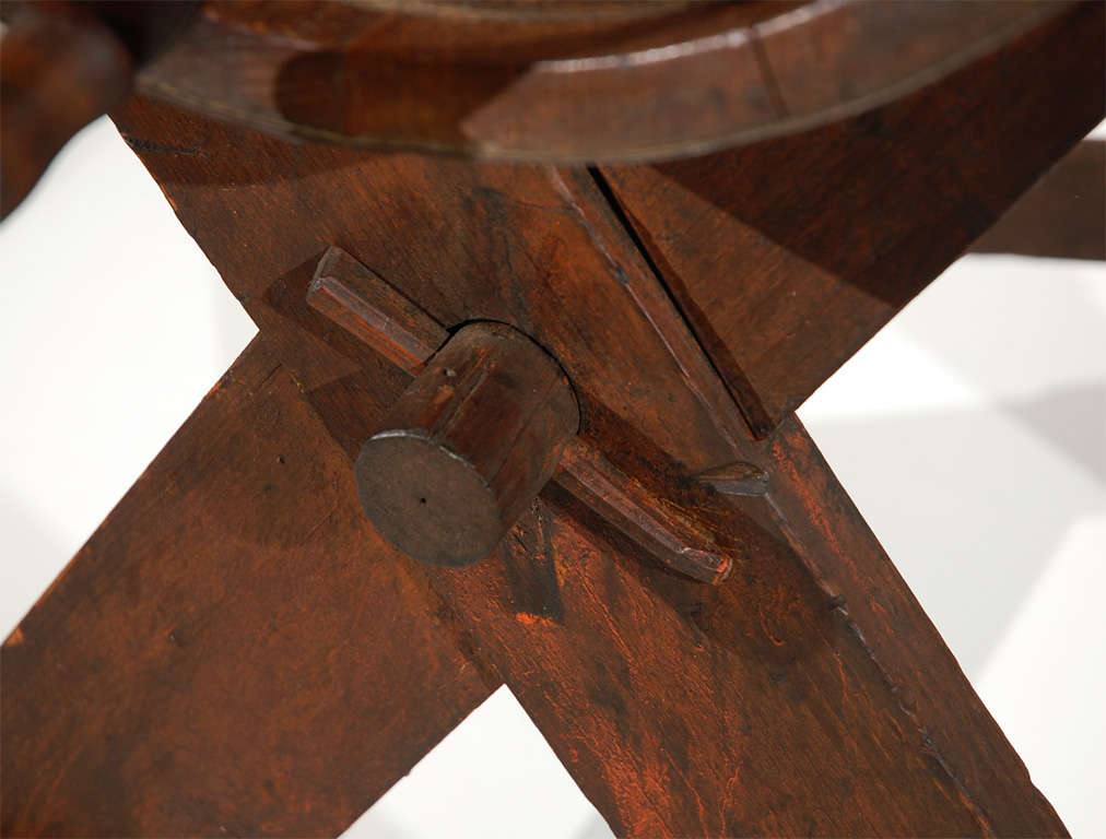 19th Century Fantastic & Early 19thc Handmade Butter Churn On Stand