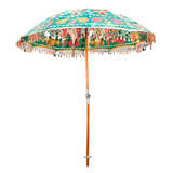 Multi Colored Indian Umbrella with Mirrors and Animals
