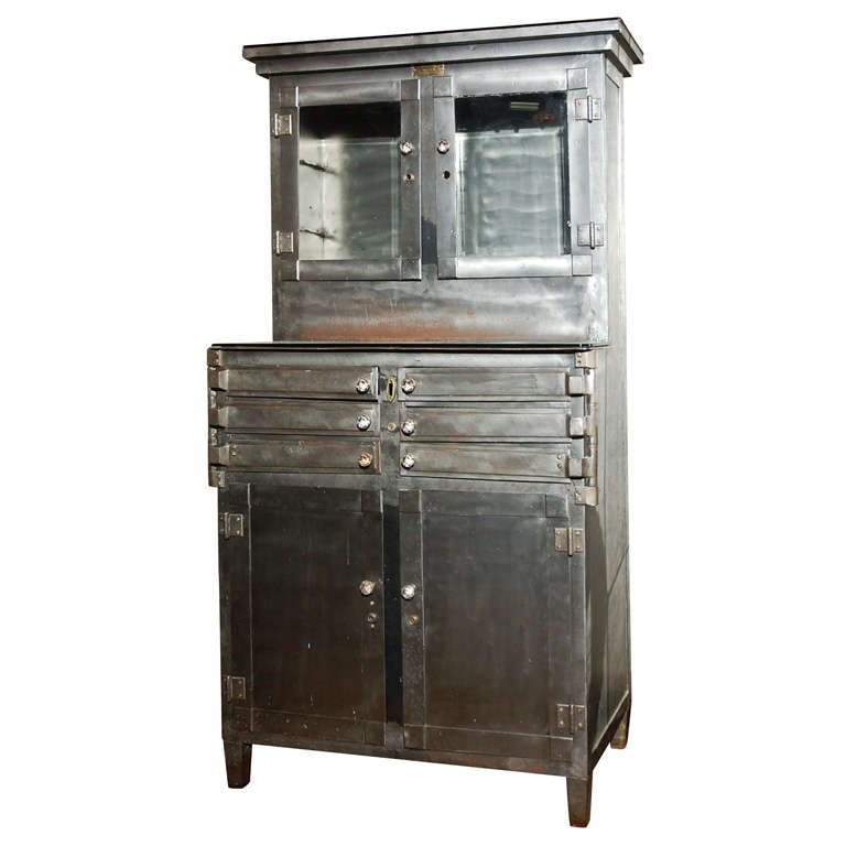 C. 1920 Steel Dental Cabinet