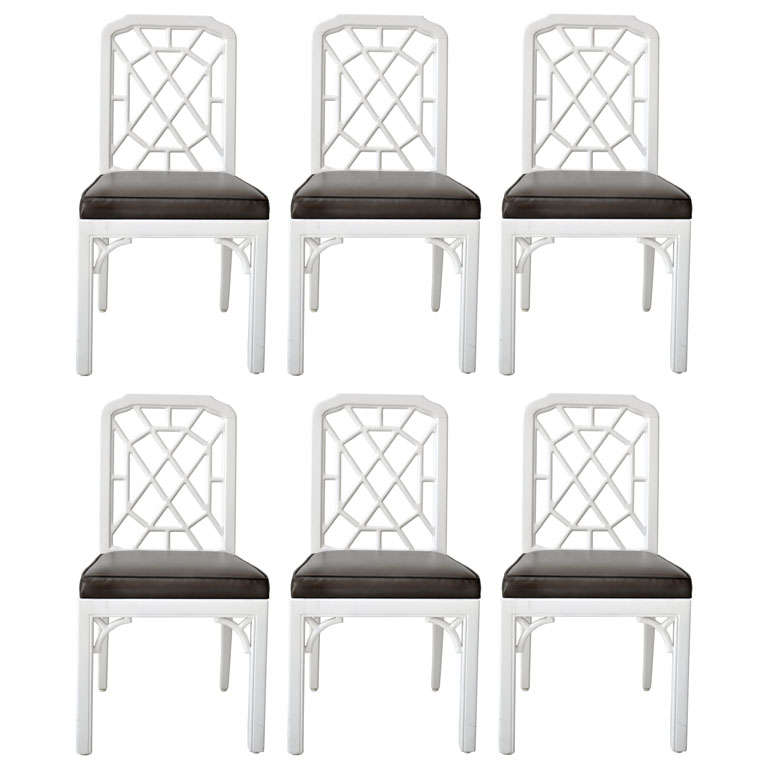 Set of Chinese Chippendale Dining Chairs