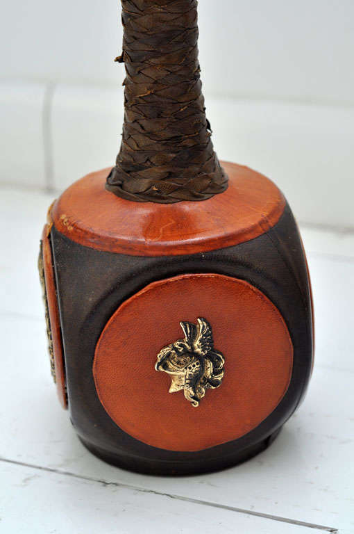 Collection of English Leather Decanters 3