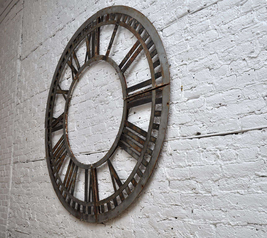 Metal Clock Face at 1stDibs