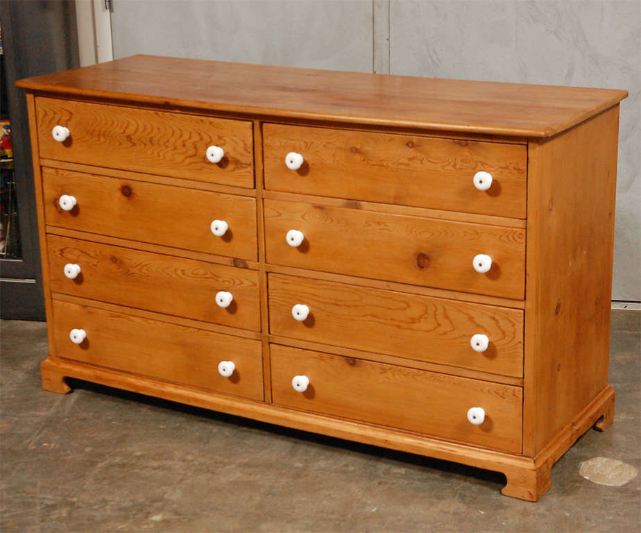 Antique Double Bank  Chest with Eight Drawers 1