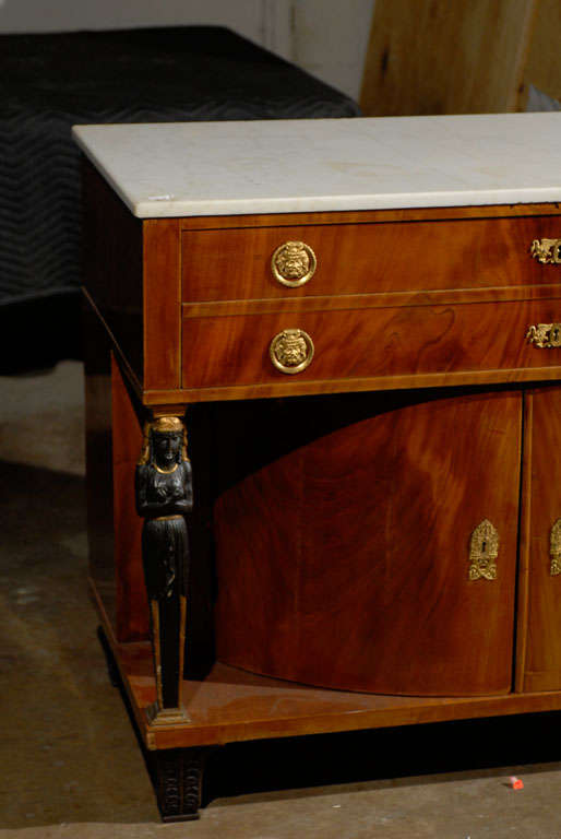 19th Century Continental Cabinet, Old Paper Label In Good Condition In Atlanta, GA