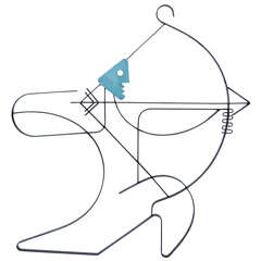A 1950's metal Wall Sculpture by Frederic Weinberg
