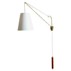 An Elegant 1950's Austrian Articulated Wall Sconce