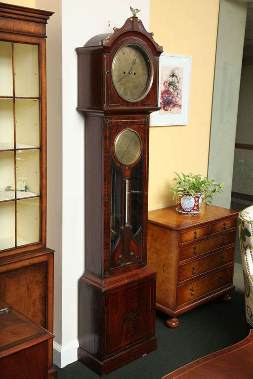 19th Century Irish Tall Case Clock For Sale