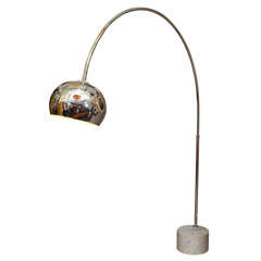 Mid Century Arching Floor Lamp in the Manner of Arco