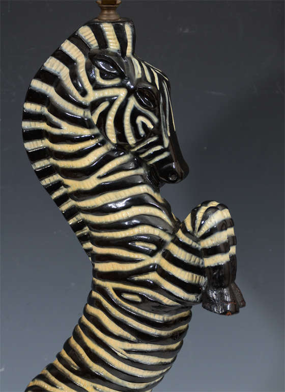 zebra lamp base