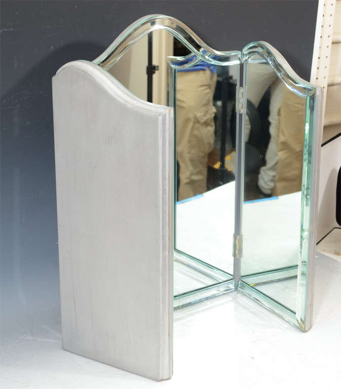 Vintage Hollywood Regency TriFold Vanity Mirror at 1stDibs vintage