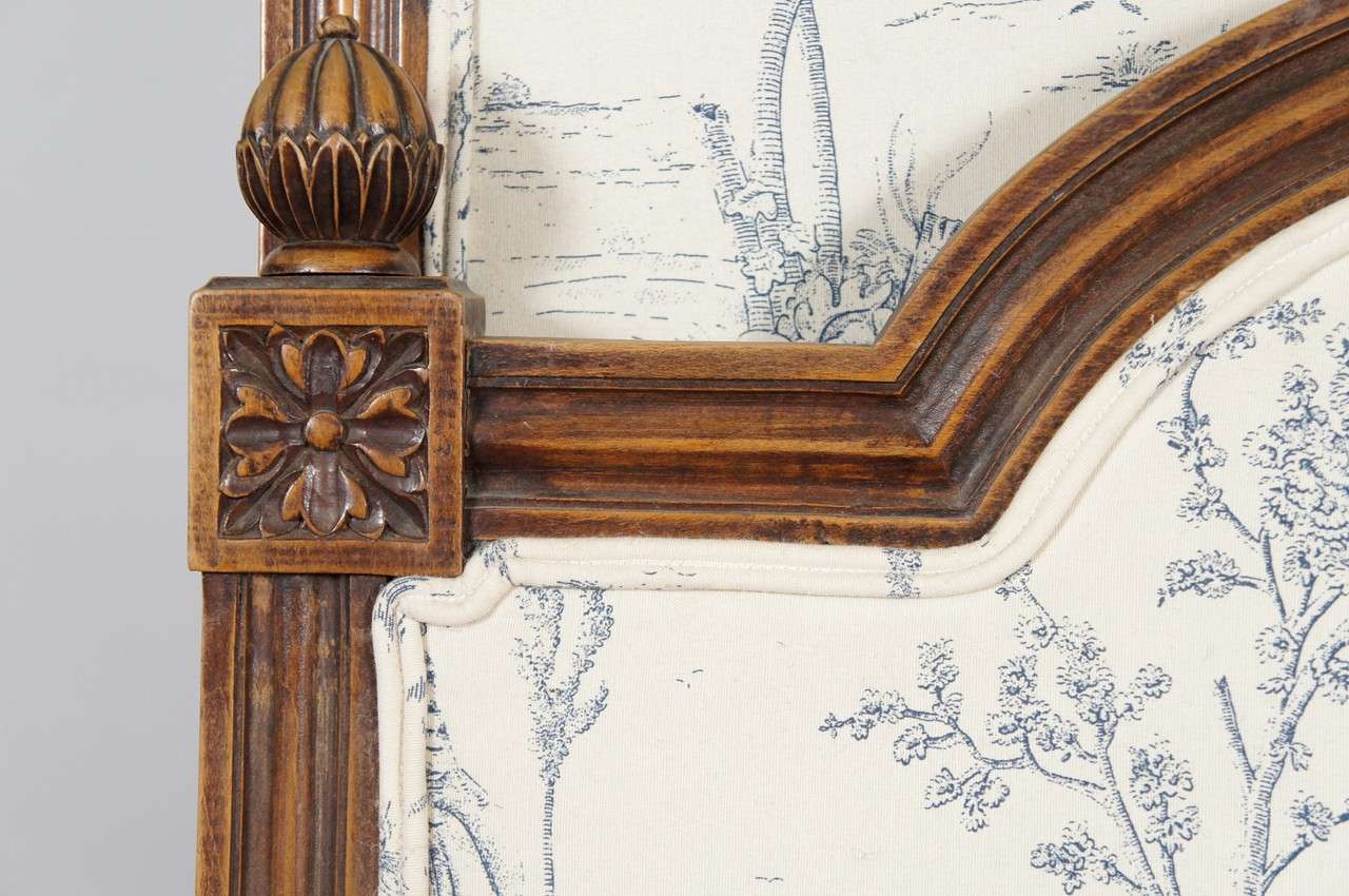 French Upholstered Headboard at 1stdibs