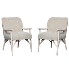 Rare Pair of Armchairs Designed by Paul Laszlo