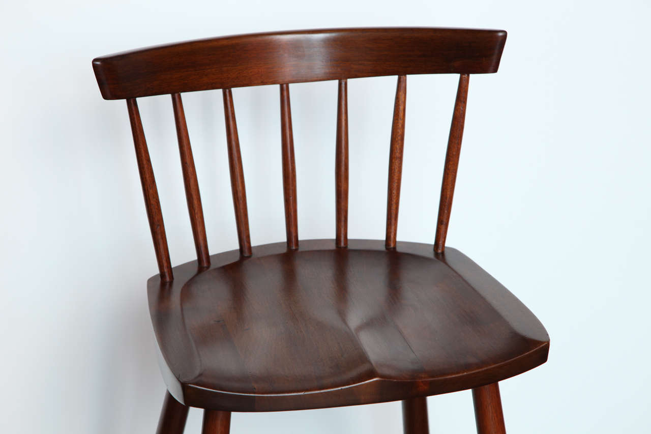 American Rare Four-Legged High Chair by George Nakashima