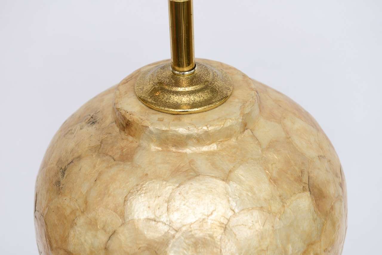 capiz shell table lamp