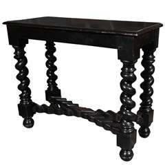 Antique English Ebonized Console, Circa 1850