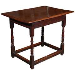 English Side Table in Oak, Circa 1840