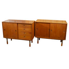 Vintage Danish Modern Small Cabinets