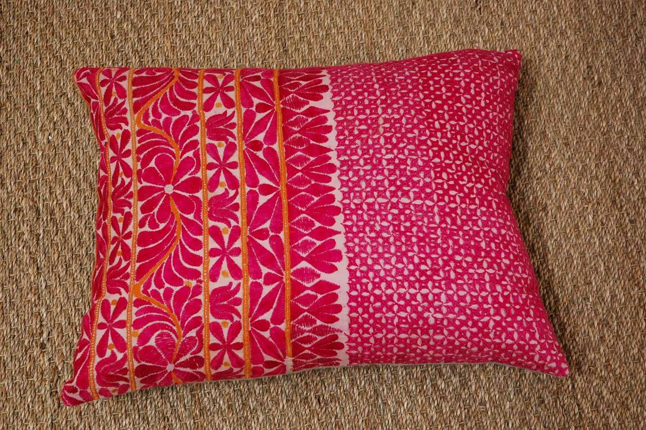 Vintage Embroidered Indian Pillows