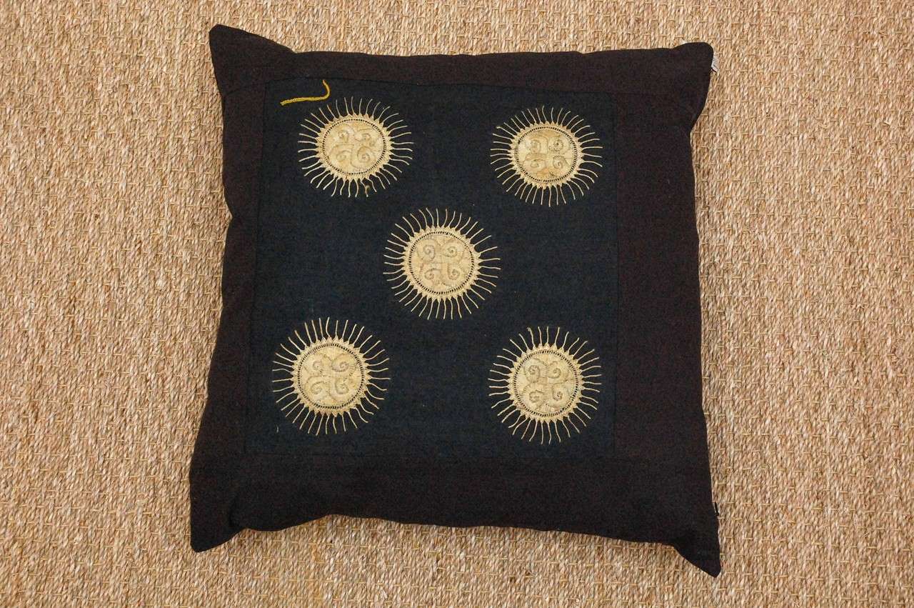 20th Century Vintage Southeast Asian Dong Textile Pillows