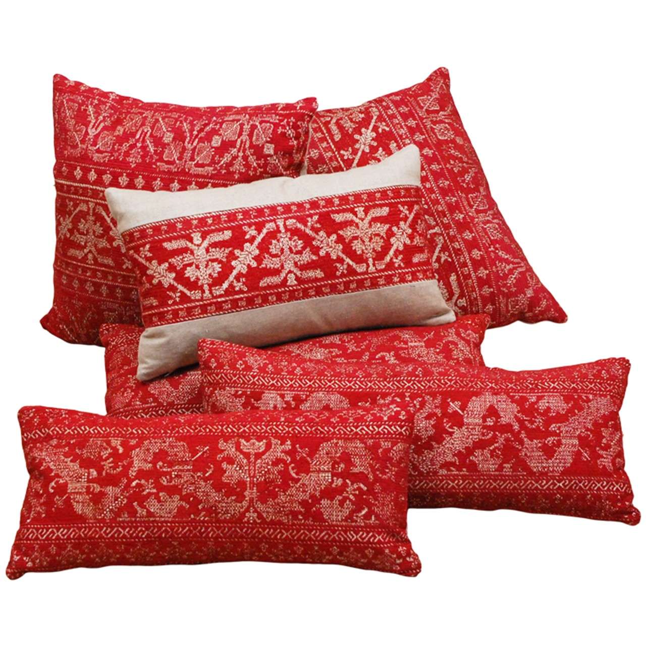 Antique Azemmour Moroccan Embroidered Pillows at 1stdibs