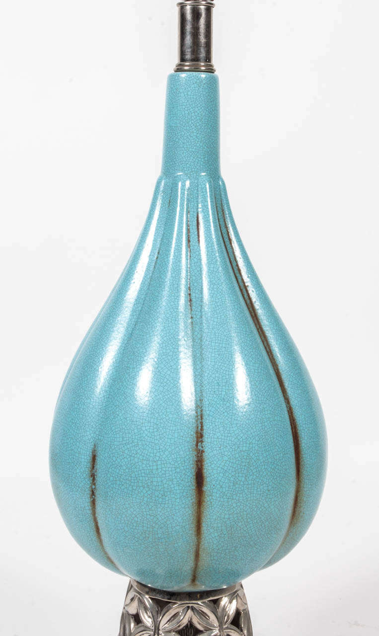 Paire de lampes des années 1940 Bon état - En vente à New York, NY