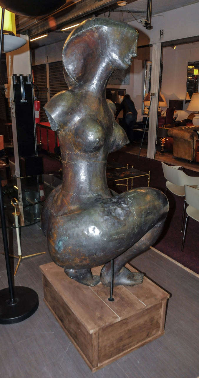 Mid-20th Century 1960's Sculpture by Maurice Gardon For Sale
