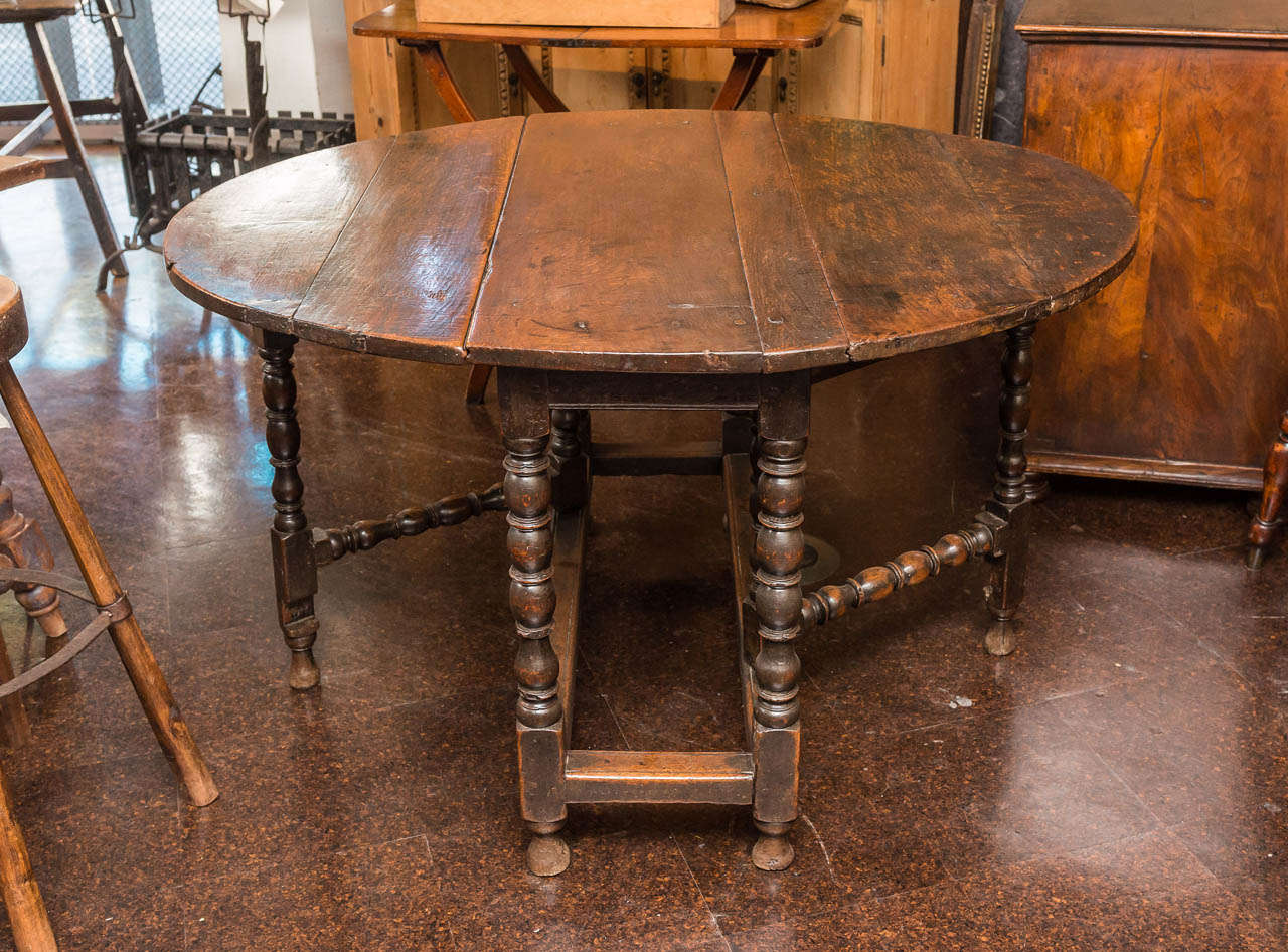 English Oak Gateleg Table circa 1760