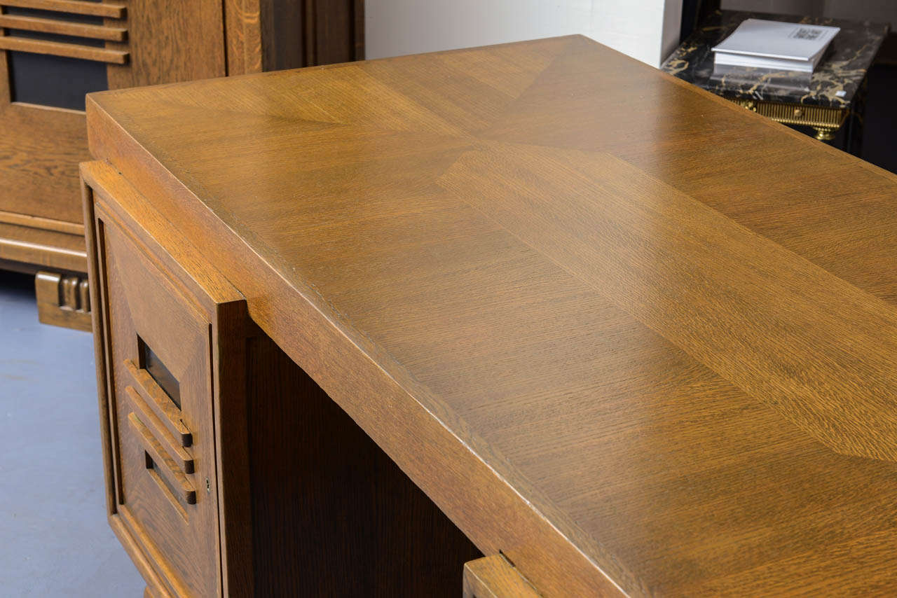 Charles Dudouyt Art Deco Desk In Excellent Condition In Miami, FL
