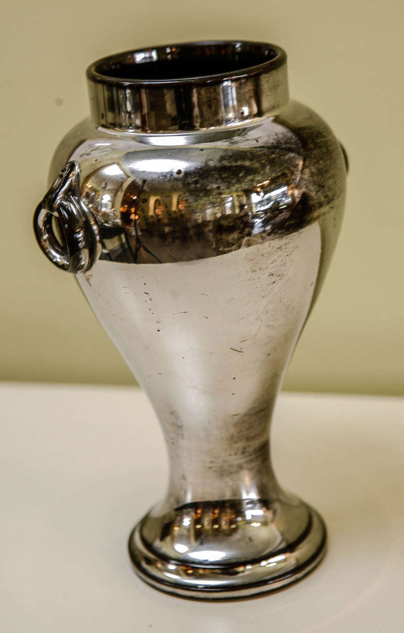 An English Silver Luster Tall Vase, c. 1800