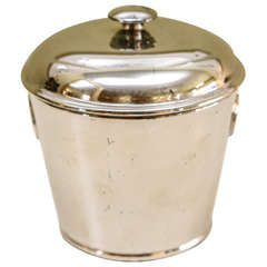 Antique An English Silver Luster Small  Pot with Lid, c. 1800