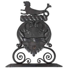 Early 18th Century Wrought Iron Crest