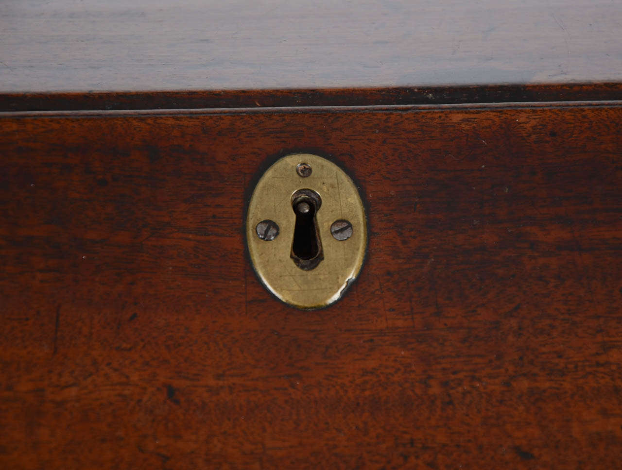 A Charming and Rare Early Georgian Mahogany Bureau For Sale 1