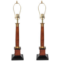 Architectural Pair of Lamps