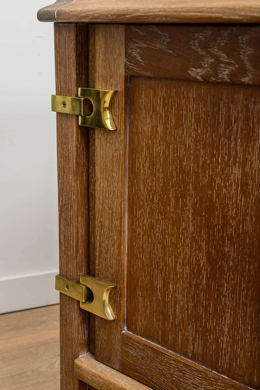 1950's Cerused Oak Sideboard by Guillerme & Chambron 3