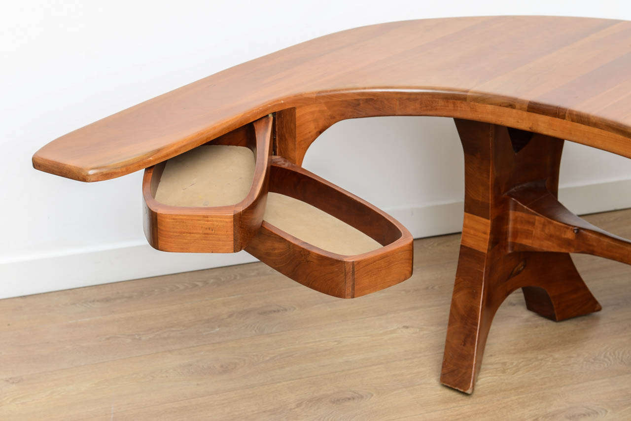 Unique American Studio Craft Movement Desk In Excellent Condition In Miami, FL