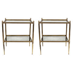 Pair of Side Tables by Maison Charles