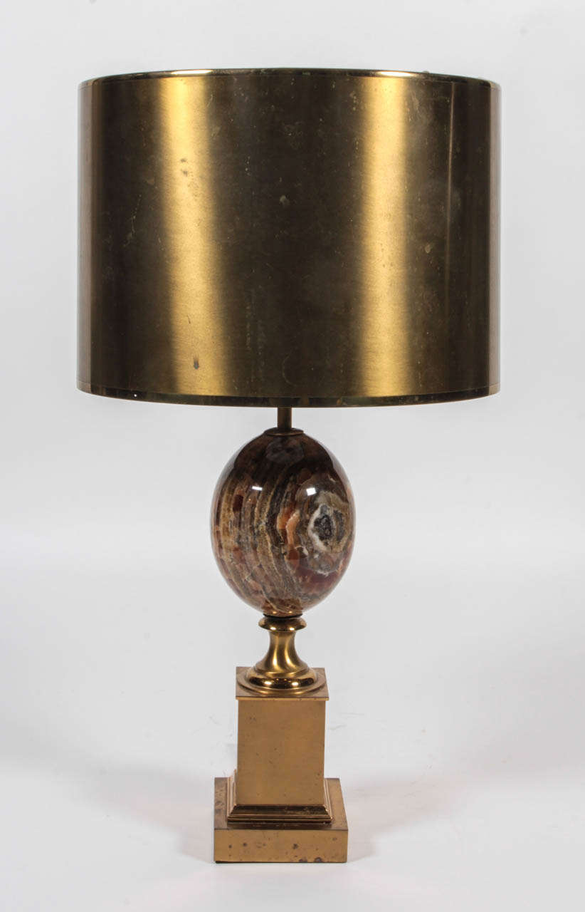 Lamp by Maison Charles with Egg in Marble