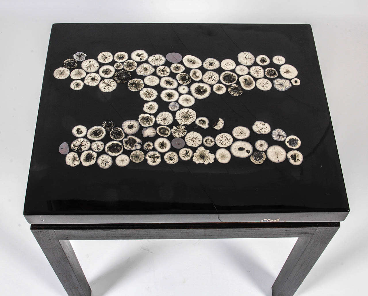 Belgian Pair of Side Tables by Ado Chale