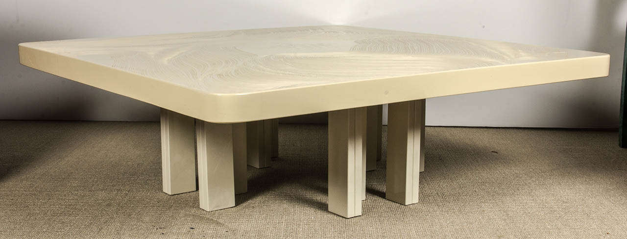 Mid-Century Modern A Modernist Square Coffee Table by Fernand Dresse