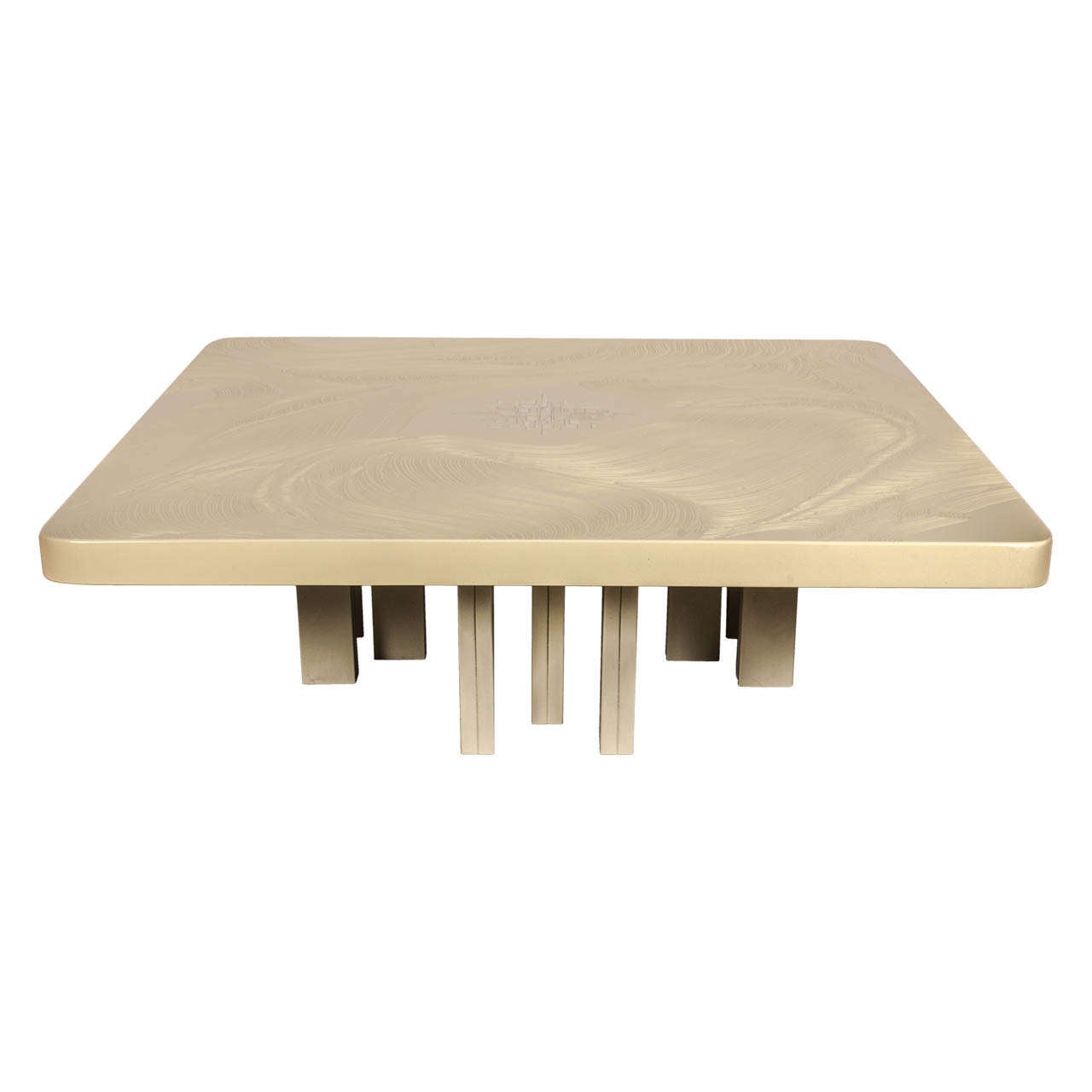 A Modernist Square Coffee Table by Fernand Dresse