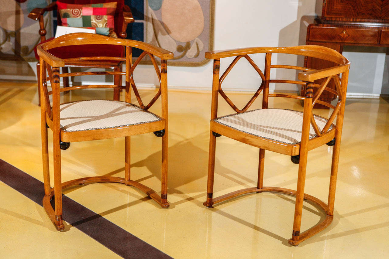 Vienna Seccesionist Josef Hoffmann Chairs
