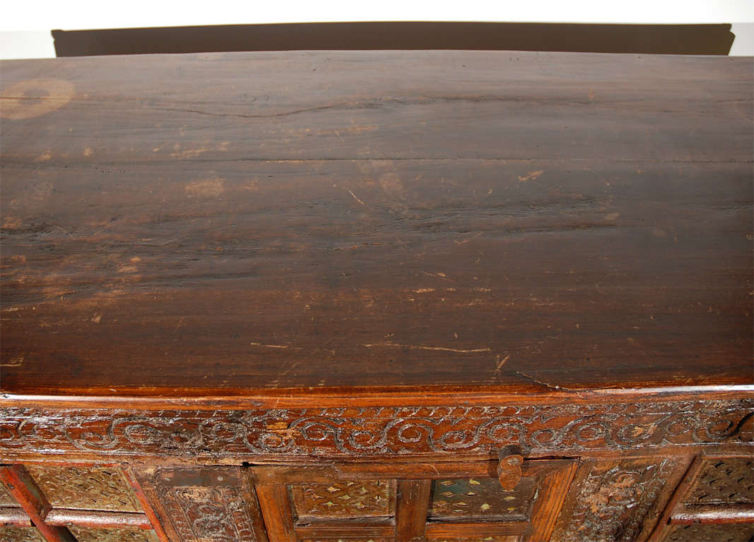 19th Century Handcrafted Moorish Dowry Trunk Cabinet 1