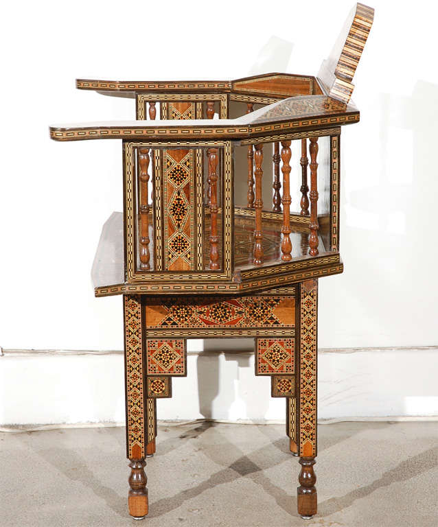 Pair  Syrian Library Barrel-Back Chair 1