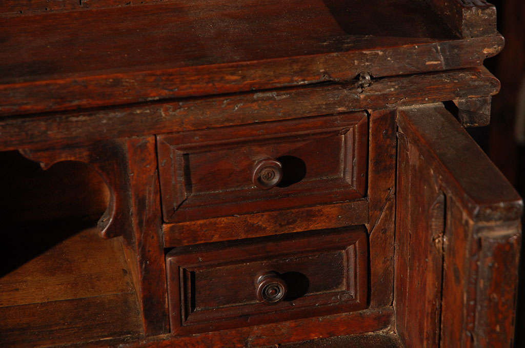 Walnut Fall-Front Desk