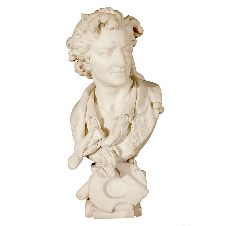 Marble Bust Signed | 1stDibs