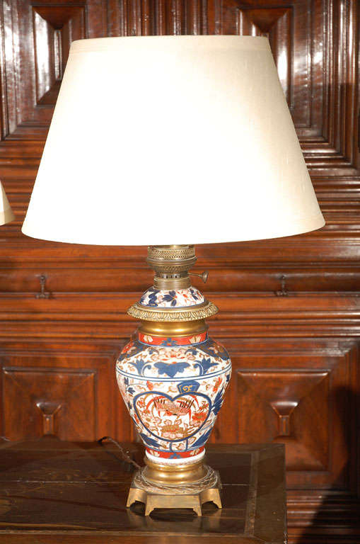 Pair of Imari Lamps For Sale at 1stdibs
