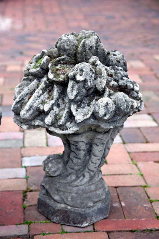 Mid-20th Century Pair of Floral Finials