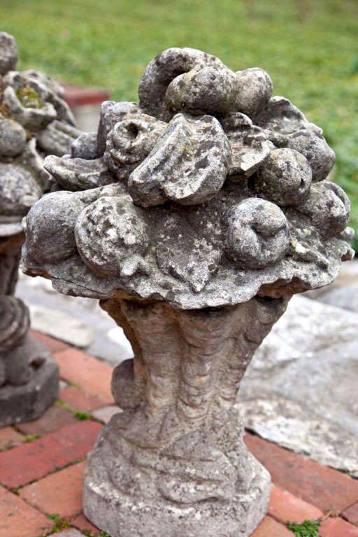 Pair of Floral Finials 1