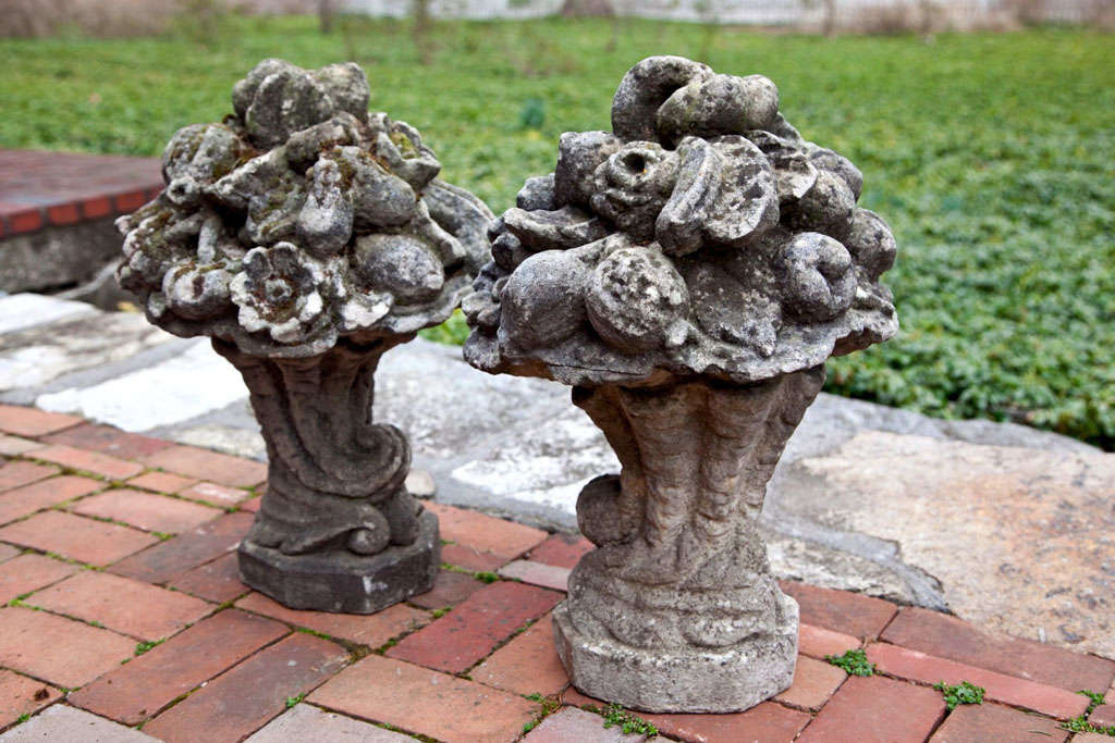 Pair of Floral Finials 2